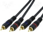 C-2RCA-2RCA/3 Cable, 2x RCA pl C-2RCA-2RCA/3 Cable, 2x RCA plug-2x RCA plug 3m
